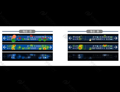 「용산역 열차 안내표지 디자인」 아이트래킹 평가