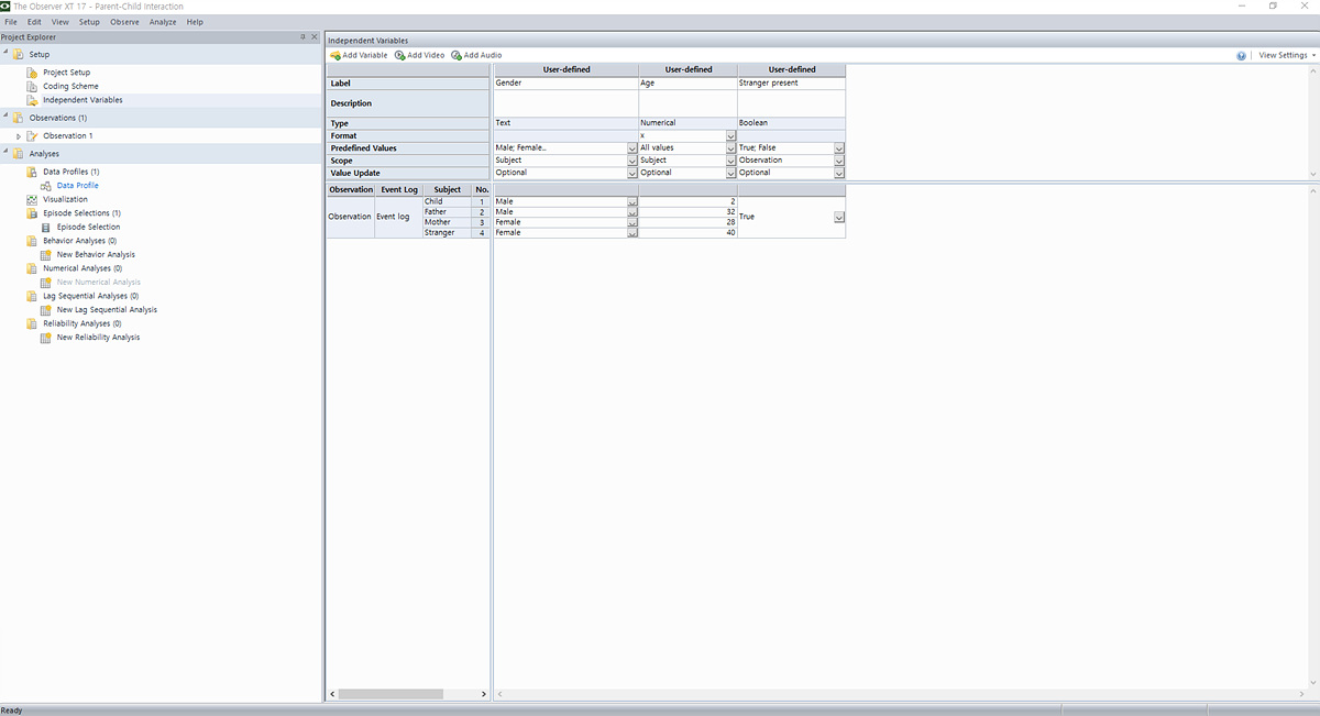 Independent Variables Parent-Child Interaction_Independent Variables