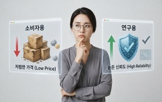 소비자용 제품 vs 연구용 제품